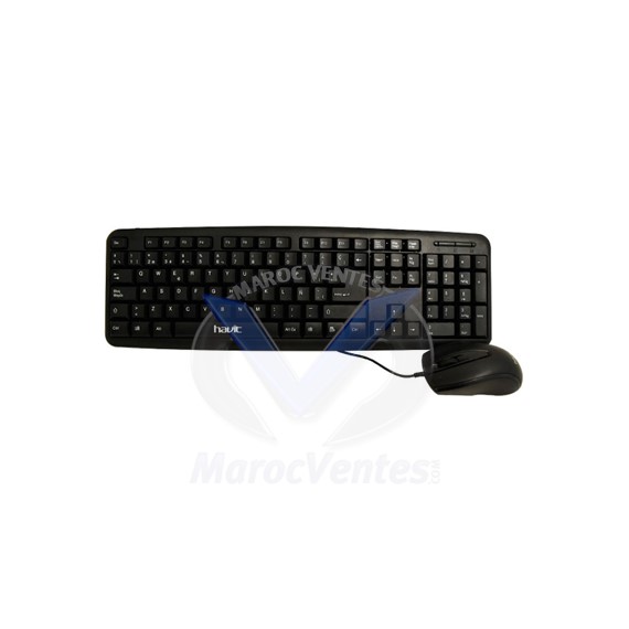 Clavier et souris filaire USB Combo HV-KB570CM